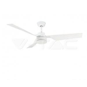 Ventilatore a soffitto 3 velocita 65w telecomando bianco vt-6552-3 2866