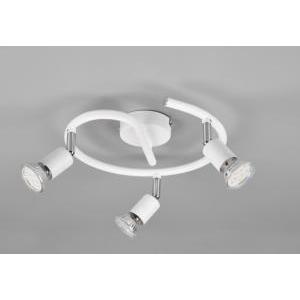 Fareto paris girandola lampadine escluse 3 luci attacco gu10 bianco opaco r80913931