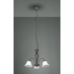 Sospensione rustica lampadine escluse 3 luci ip20 ruggine 101000324