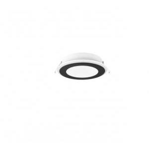 Faretto da incasso led aura 10w 3000k nero opaco 652410132