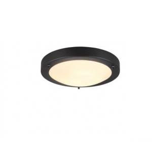 Plafoniera condus bordo metallo ip44 lampadine escluse nero 6801011-32