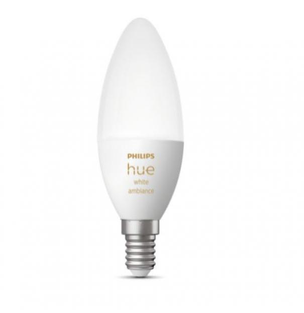 philips hue lampadina led philips hue 35665800 929002294403- e14 4w 2200k-6500k - foto 1