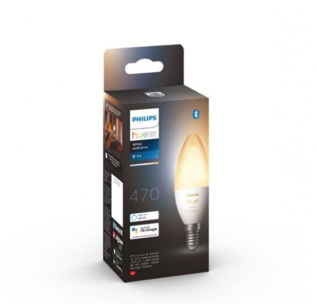 philips hue lampadina led philips hue 35665800 929002294403- e14 4w 2200k-6500k - foto 2