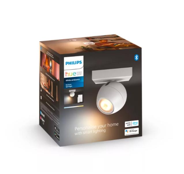 Faretto singolo Philips Hue Buckram GU10 2200-6500K White Ambiance bianco - 33922400 04