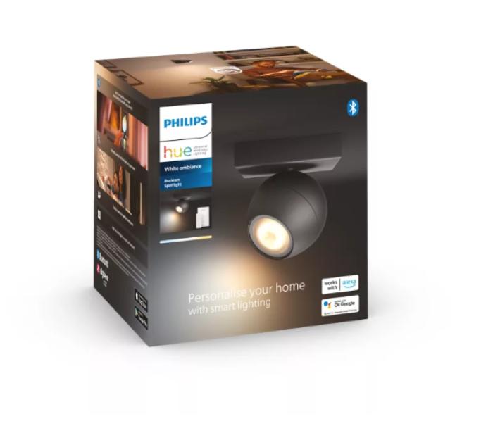 Faretto singolo Philips Hue Buckram GU10 2200-6500K White Ambiance nero -  33924800 05