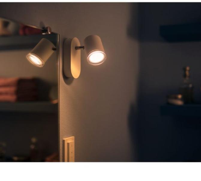 Faretto da bagno Philips Hue Adore GU10 5W 2200-6500K IP44- 34085500 05