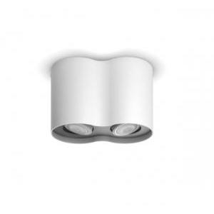 Pillar faretto 2 luci led gu10 10w 2200-6500k + dimmer switch bianco 929003046601 33846300