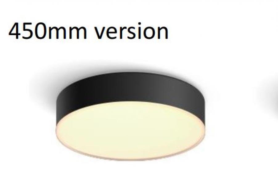 philips hue philips hue enrave l plafoniera led 2200-6500k 450mm nera 915005996901 4116030p6 - foto 1