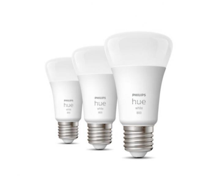 philips hue philips hue white 3 lampadine a60 e27 9w 929001821627 32988100 - foto 1