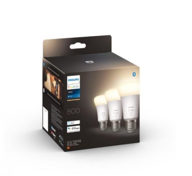 philips hue philips hue white 3 lampadine a60 e27 9w 929001821627 32988100 - foto 2