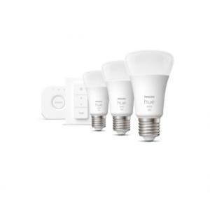 Starter kit white 3 lampadine led e27 9,5w + dimmer switch + bridge 929002469204 28913000