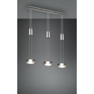 Sospensione franklin  326510307 - in alluminio nichel opaco con 3 led