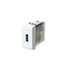 Presa usb con connettore tipo c e tipo a 2.1a gewiss chorus bianco 4b.g10.usb