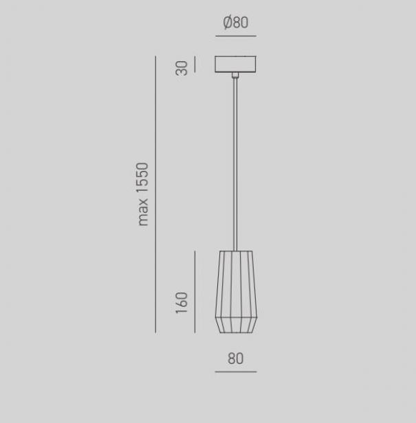 gea luce g.e.a.luce sospensione in metallo satinato nero lampadina esclusa jade s n - foto 2