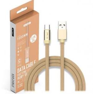 Cavo micro usb tipo c  8499 vt-5342- 1 metro colore oro