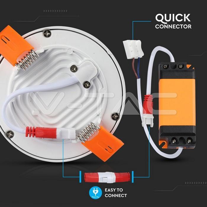 Mini pannello led rotondo V-tac 29W 6000K bianco VT-2929 - 4942 04