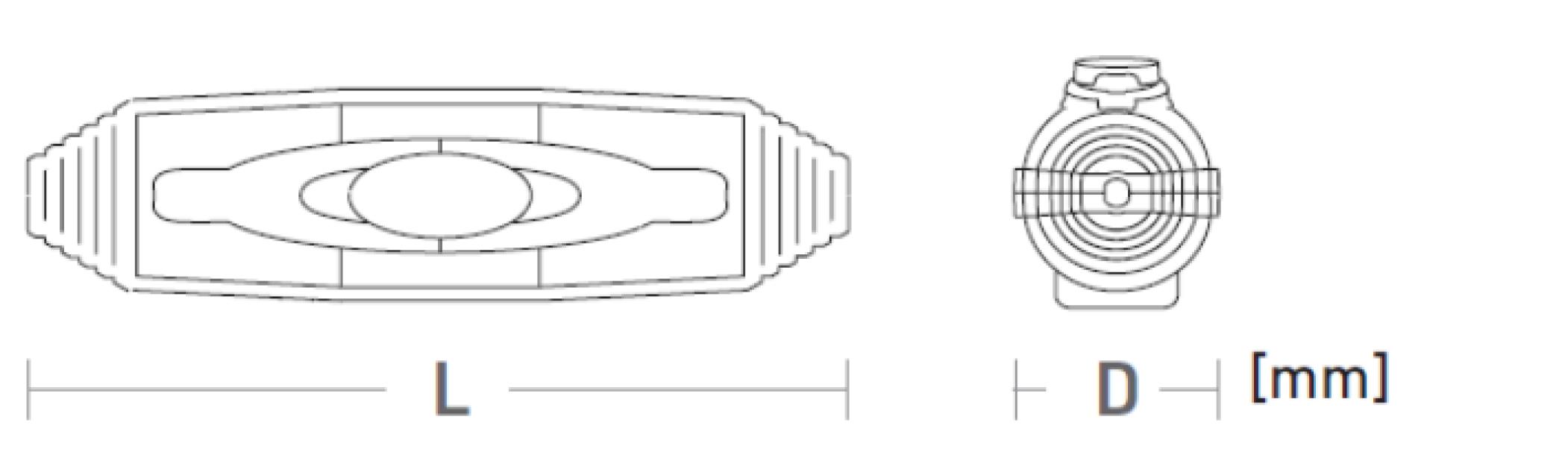 Giunto ad isolamento in resina ETELEC 190x51 mm - A10410 03