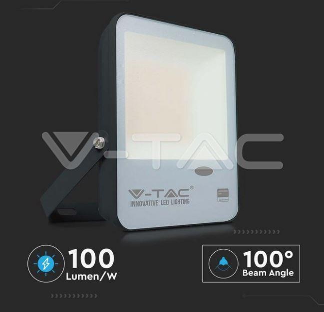 Proiettore led V-tac con crepuscolare 50W 4000K nero VT-57 - 20173 04