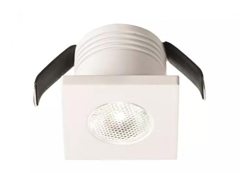 gea luce faretto da incasso g.e.a. luce gfa903n-led 3w 4000k-bianco opaco - foto 1