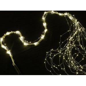 Cascata 480 led bianco caldo  14521583-su filo di rame-3 metri