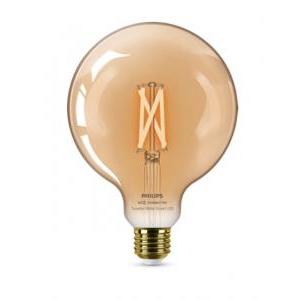 Lampadina led filament ambra  37212200-g125 e27 7w-wiz connected