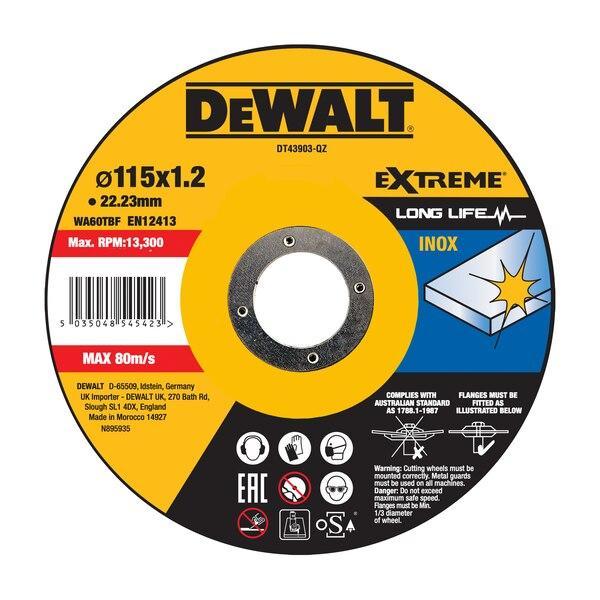 dewalt disco da taglio extreme dewalt - per metallo dt43903-qz - foto 1