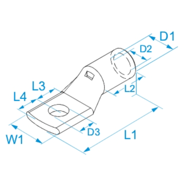 Capicorda per conduttori in rame BM 39.51x87mm - 03561 02