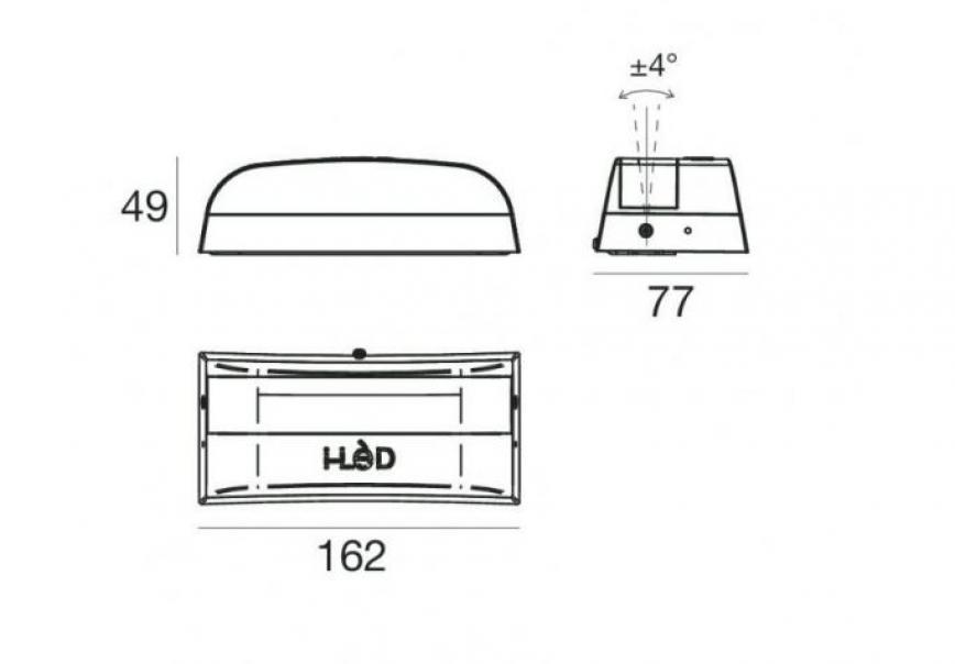 linea light uplights arcada linea light 95454m18-ip65 4w 2700k - foto 2