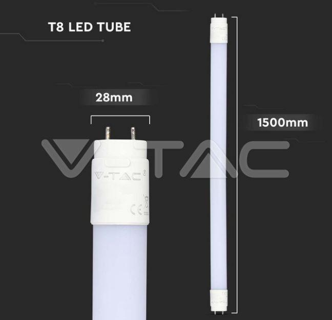 v-tac tubo led chip samsung v-tac 21658 vt-151-20w g13 150cm 6500k - foto 2