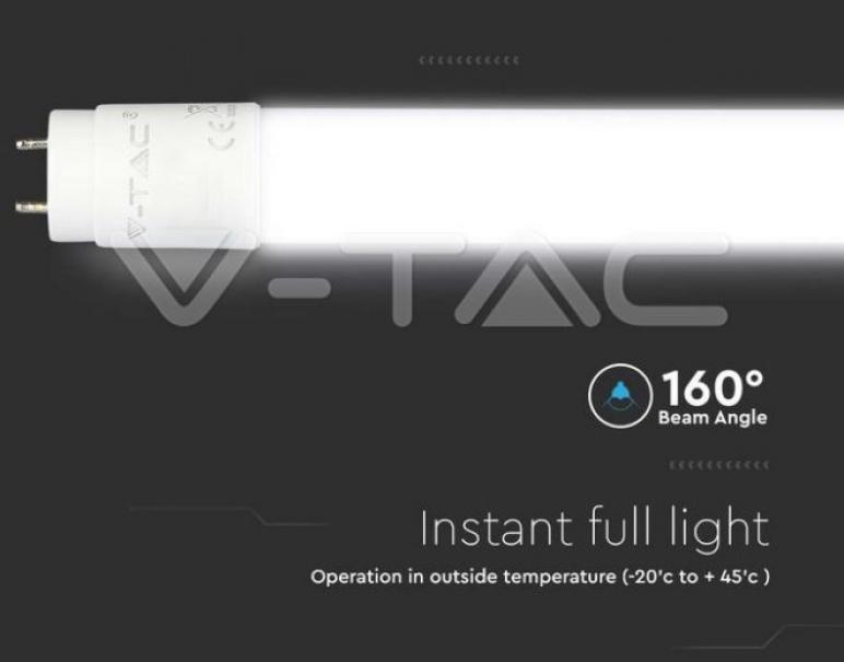 v-tac tubo led v-tac 21688 vt-122-chip samsung-16,5w g13 3000k 120cm - foto 2