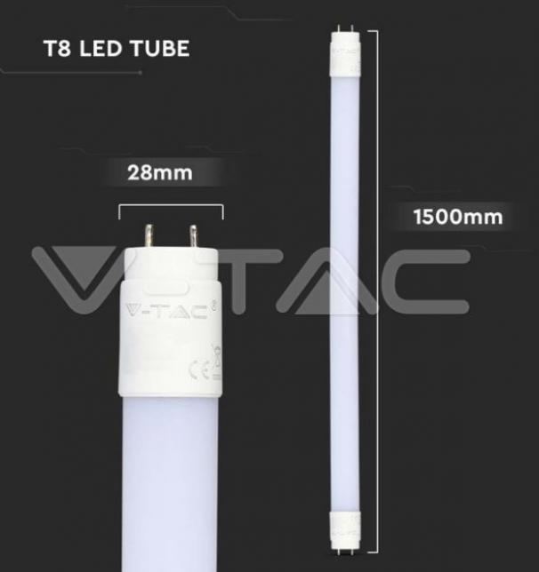 v-tac tubo led chip samsung v-tac 21674 vt-152-150cm-24w 4000k - foto 3