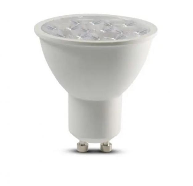 v-tac lampadine led v-tac 2120026 vt-249-chip samsung-gu10 6w 3000k 10gradi - foto 1