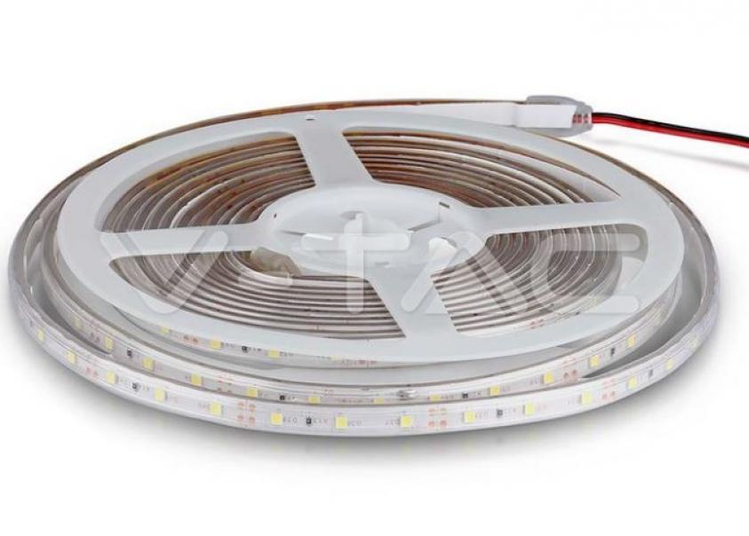 v-tac striscia led v-tac 212035 vt-3528-12v ip65 luce blu-5 metri - foto 1