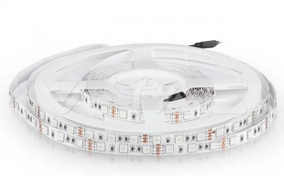 v-tac striscia led v-tac 212128 vt-5050-luce rossa-12v-5 metri - foto 1