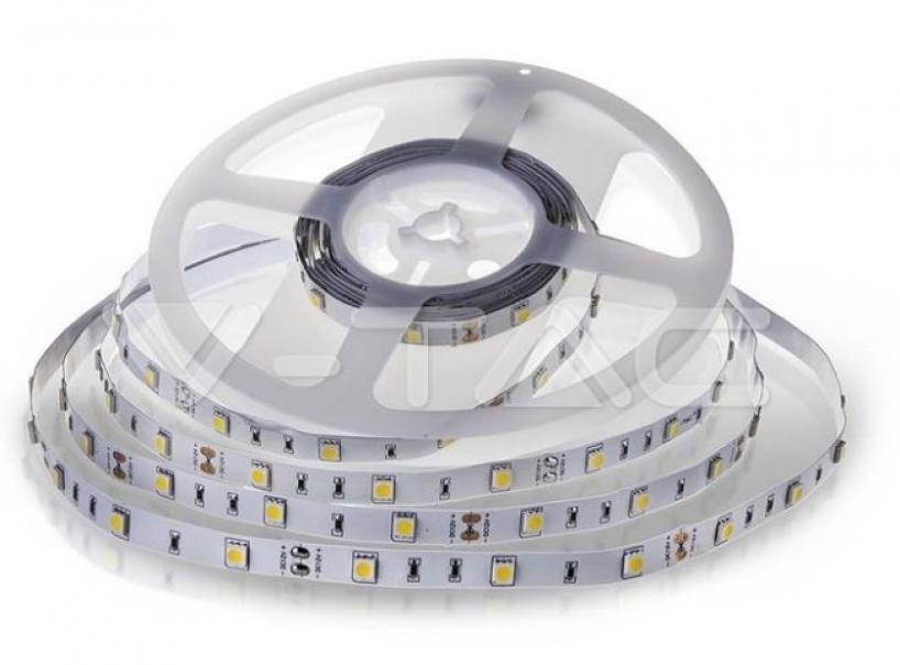 v-tac striscia led 5 metri v-tac 212133 vt-5050-ip20 6500k 12v - foto 1