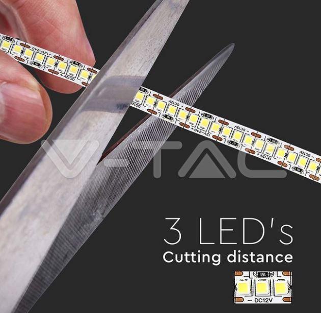 v-tac striscia led v-tac 212164 vt-2835- 12v 3000k ip20-5 metri - foto 4