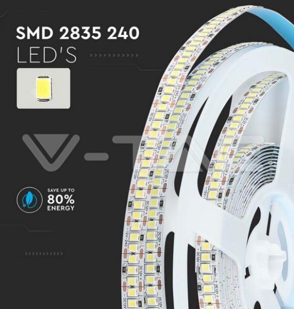 v-tac striscia led v-tac 212166 vt-2835-12v 6400k ip20-5 metri - foto 3