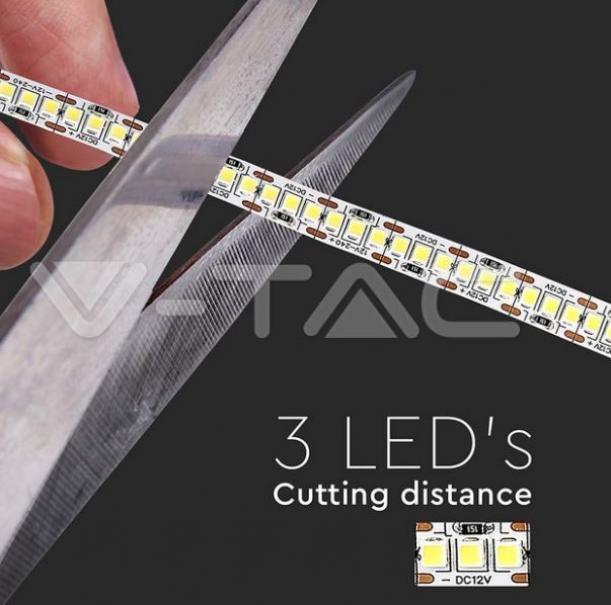 v-tac striscia led v-tac 212166 vt-2835-12v 6400k ip20-5 metri - foto 4