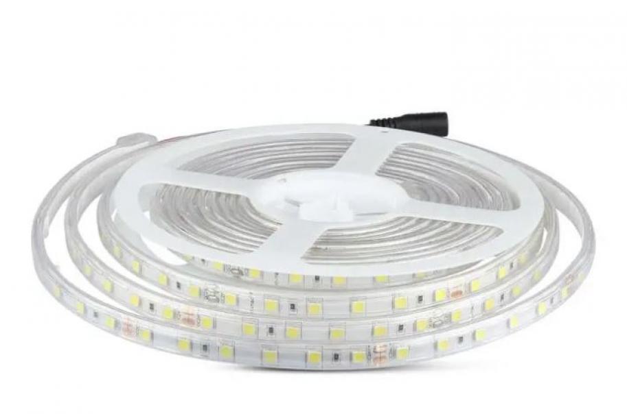 v-tac striscia led 5 metri v-tac 212562 vt-5050-24v 3000k ip65 10w/m - foto 1