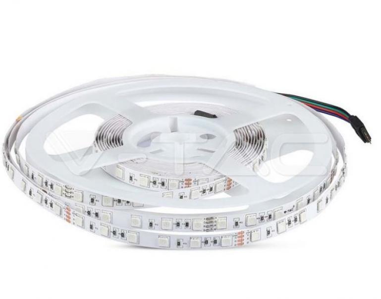 v-tac striscia led v-tac 212591 vt-5050-24v rgb ip20-5 metri - foto 1