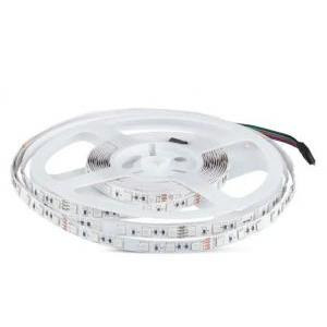 Striscia led 10 metri  212592 vt-5050-24v 7w/m rgb