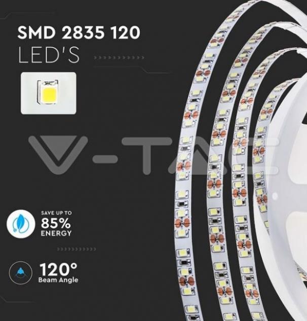 v-tac striscia led v-tac 212624 vt-2835-24v 4000k ip20-5 metri - foto 4