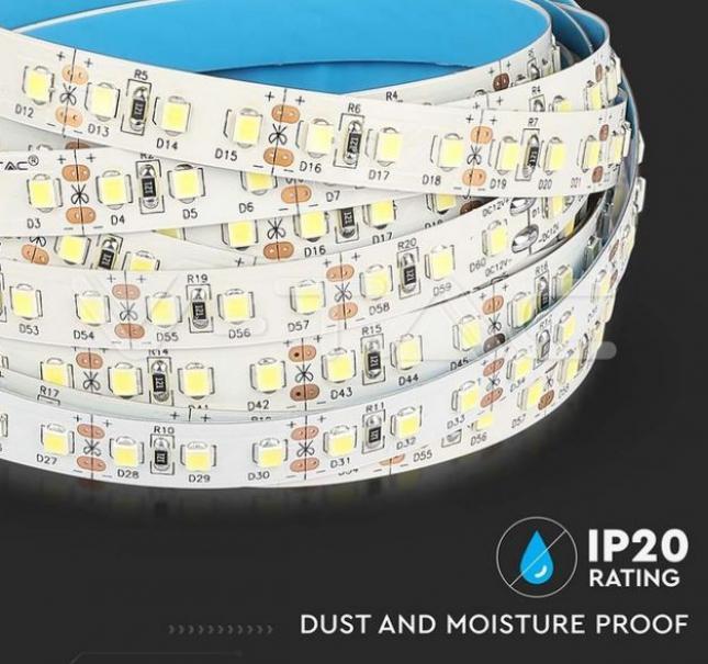 v-tac striscia led v-tac 21324 vt-2835-chip samsung-12v 4000k ip20-5 metri - foto 3