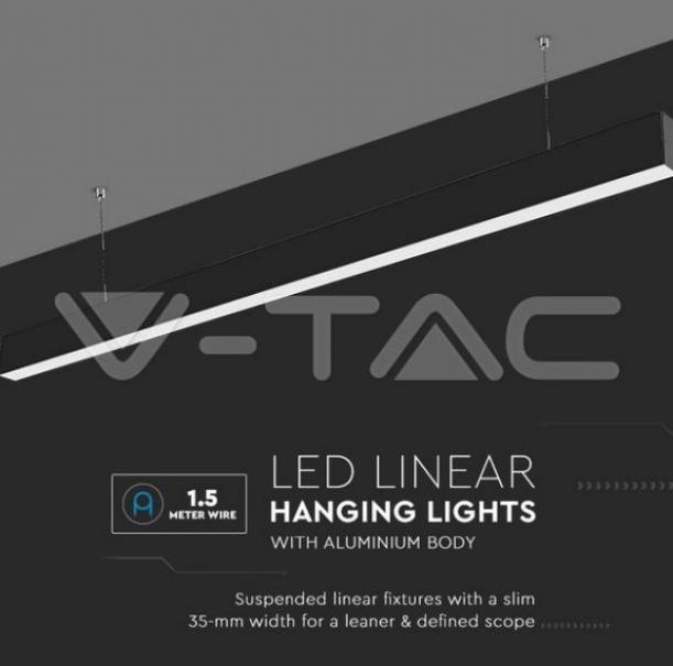 v-tac sospensione led v-tac 21374 vt-7-40-n- chip samsung-40w 4000k 120x35 - foto 4