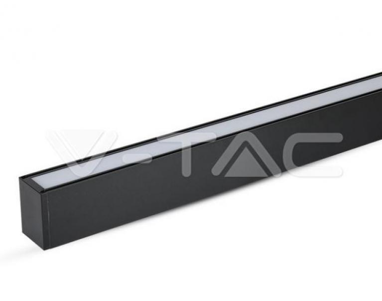 v-tac sospensione led v-tac 21882 vt-7-40-n-chip samsung-40w 3000k 120x35-nero - foto 1