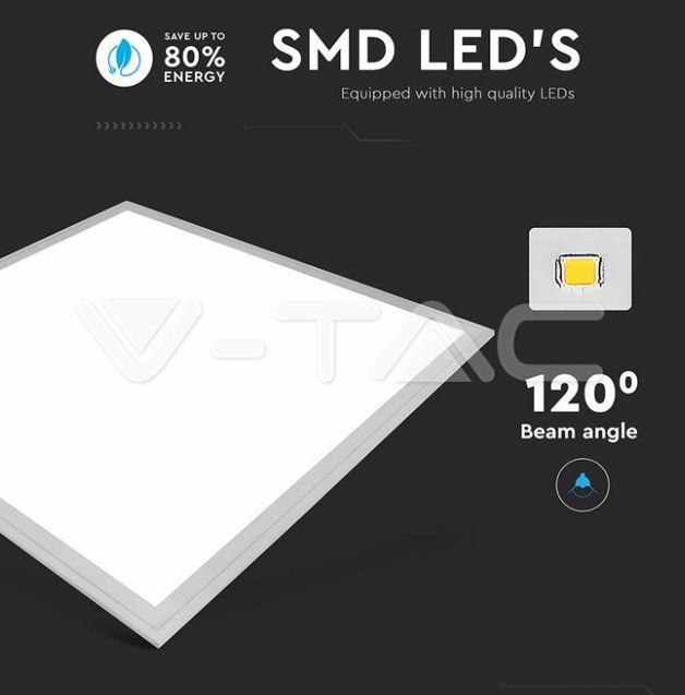 v-tac pannello led v-tac 2160256 vt-6060- 40w 6500k 60x60 - foto 3