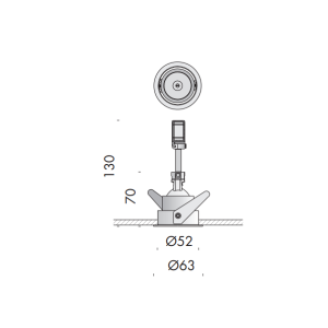 Faretto ad incasso orientabile  gu4 35w bianco - f6.002.02