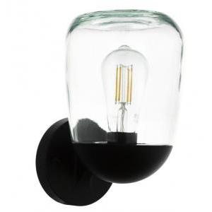 Applique donatori  98701- ip44 e27 lampadina esclusa-nero