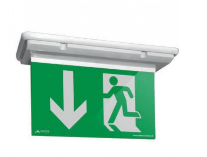 kros plafoniera di emergenza led replay flag kros 05596-standard s.e-ip44 - foto 1