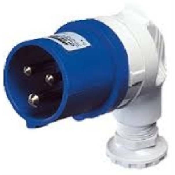 gewiss gewiss spina mobile a 90° 2p+t 16a 230v bassa tensione gw60085 - foto 1